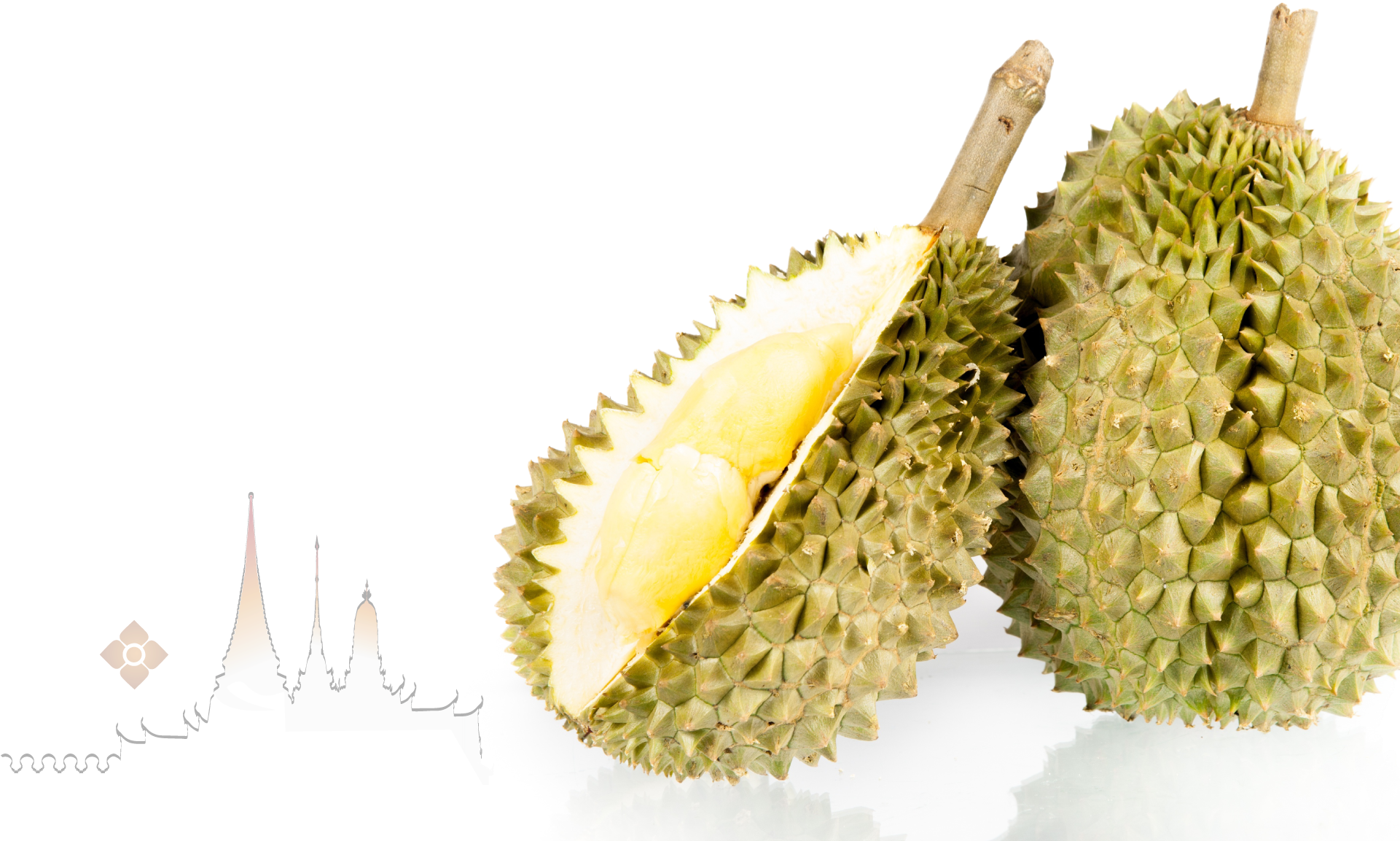 特别是 金枕头 ,独特的甜蜜,芳香和美味,使金枕头得到了 泰国当地人的喜爱 - Durian (2000x1171), Png Download