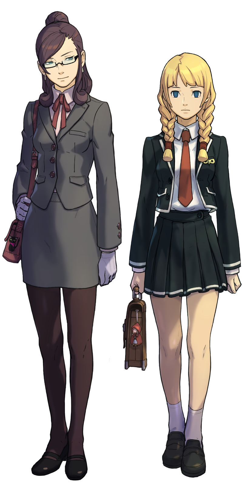 Professor Layton Vs Phoenix Wright Ace Attorney Nintendo - Phoenix Wright Character Art (1000x1929), Png Download