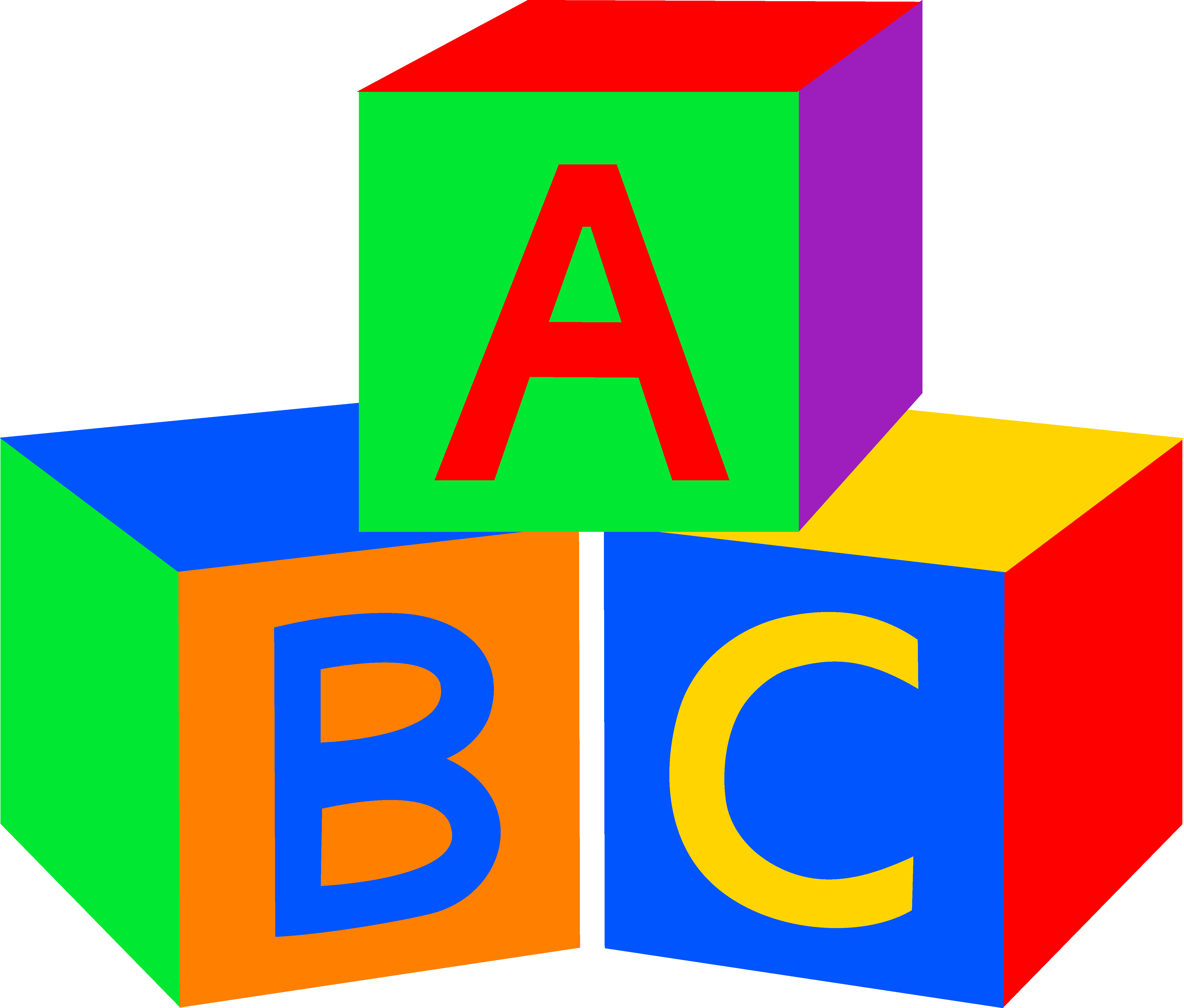 Free Pictures Baby Toys - Building Blocks Clipart (5170x4401), Png Download