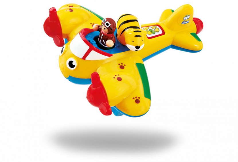 Wow Toys - Wow Toys Johnny Jungle Plane Play Set (830x564), Png Download