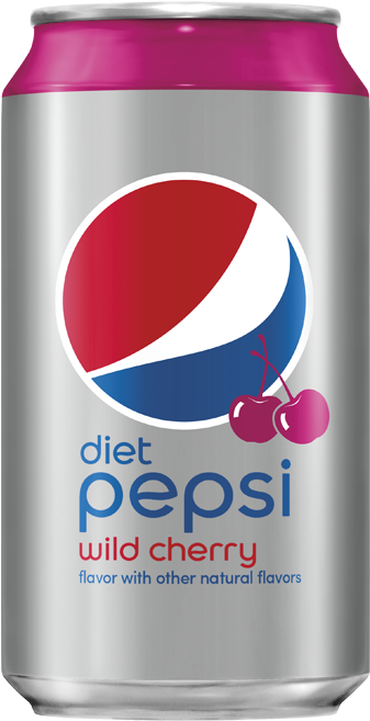 Diet Pepsi Wild Cherry - Caffeine Free Pepsi Can (672x672), Png Download