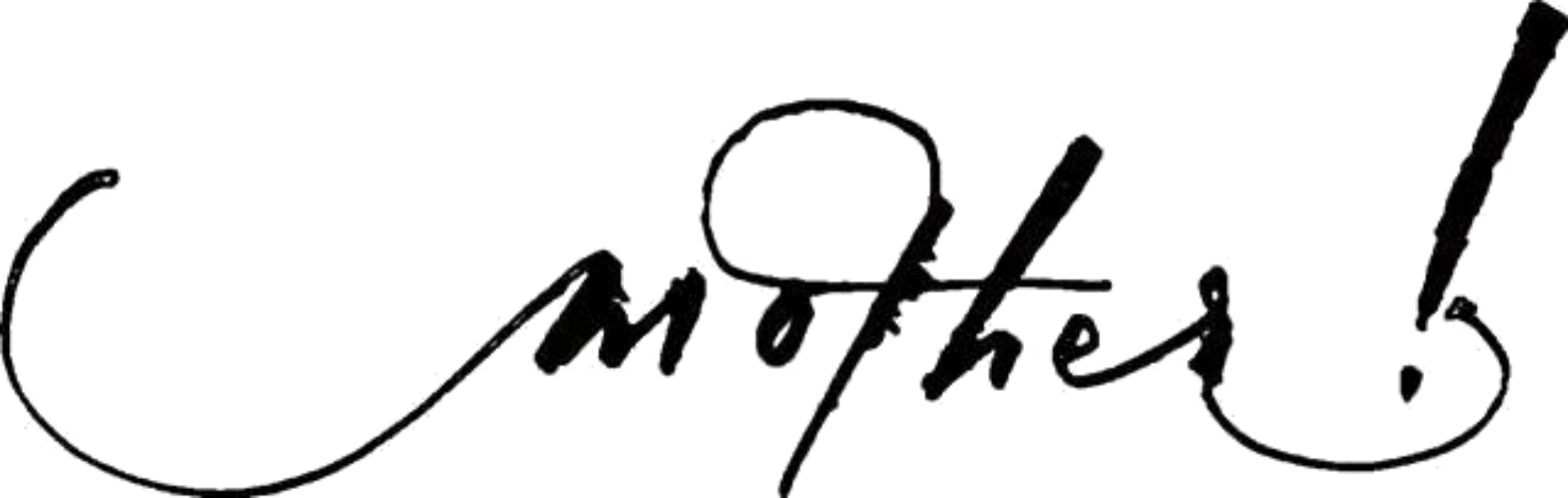 Mother Movie Horizontal Black Logo - Mother Movie Text (1920x610), Png Download