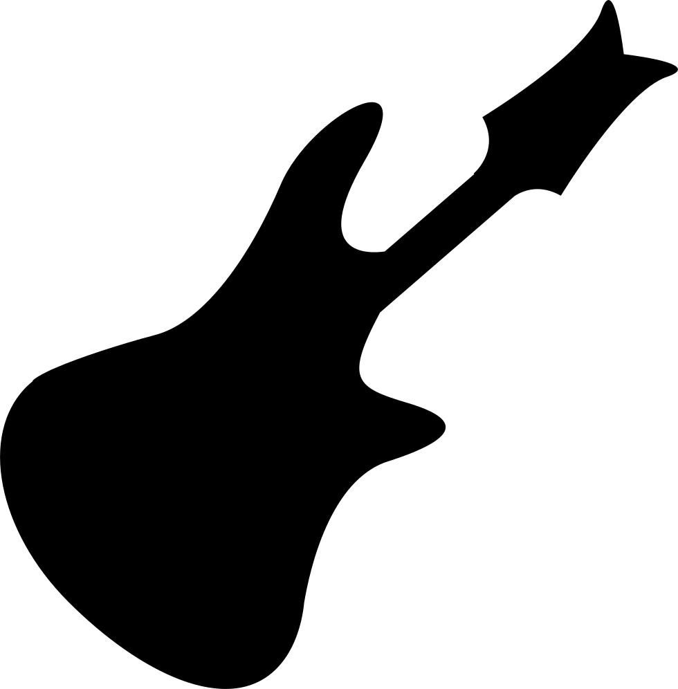 Bass Guitar Silhouette - Guitarra Logo Png (980x996), Png Download