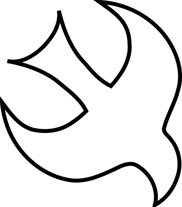 Dove Clipart Spiritual - Dove Holy Spirit Symbol (704x800), Png Download