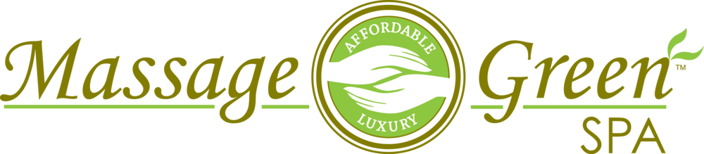 Massage Green Spa Logo (1000x219), Png Download