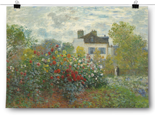 The Artist's Garden - Garden In Paintings (500x500), Png Download