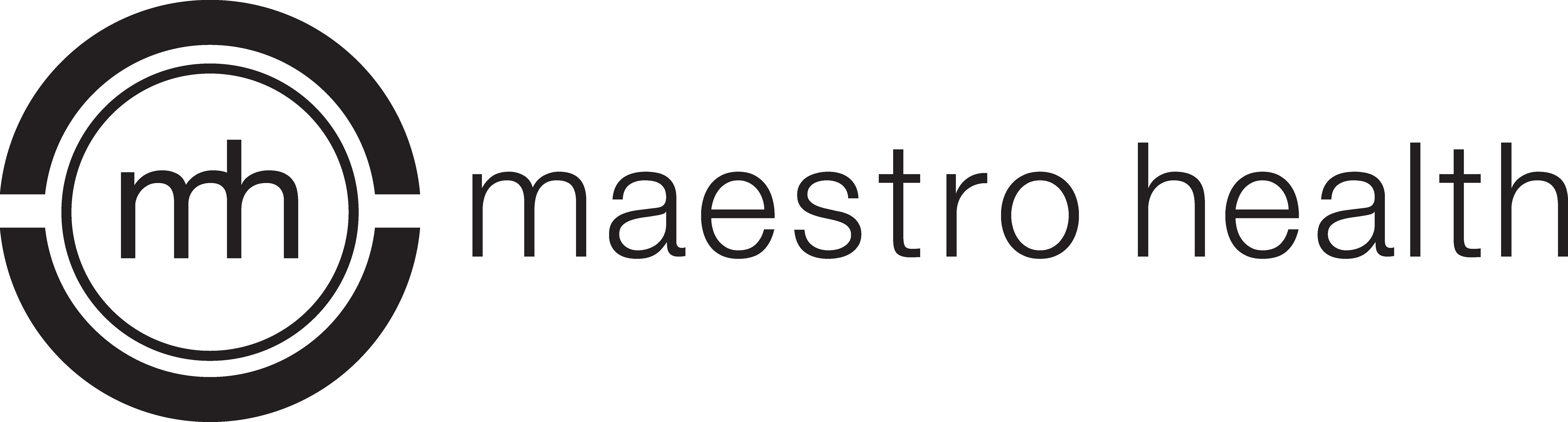 Jpg) · Black (horizontal, Png) - Maestro Health Logo (8297x2232), Png Download