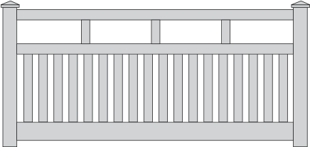 Rosella Picket Fence - Fence (450x300), Png Download