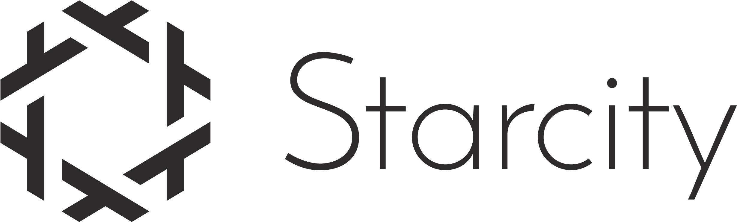 Dark Horizontal Logo - Starcity San Francisco (2813x960), Png Download