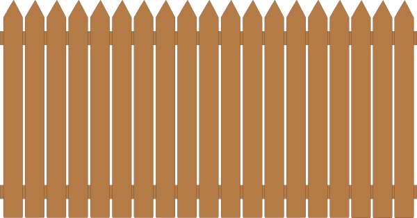 Wooden Fence Hd Clip Art At Clker - Clip Art (600x314), Png Download