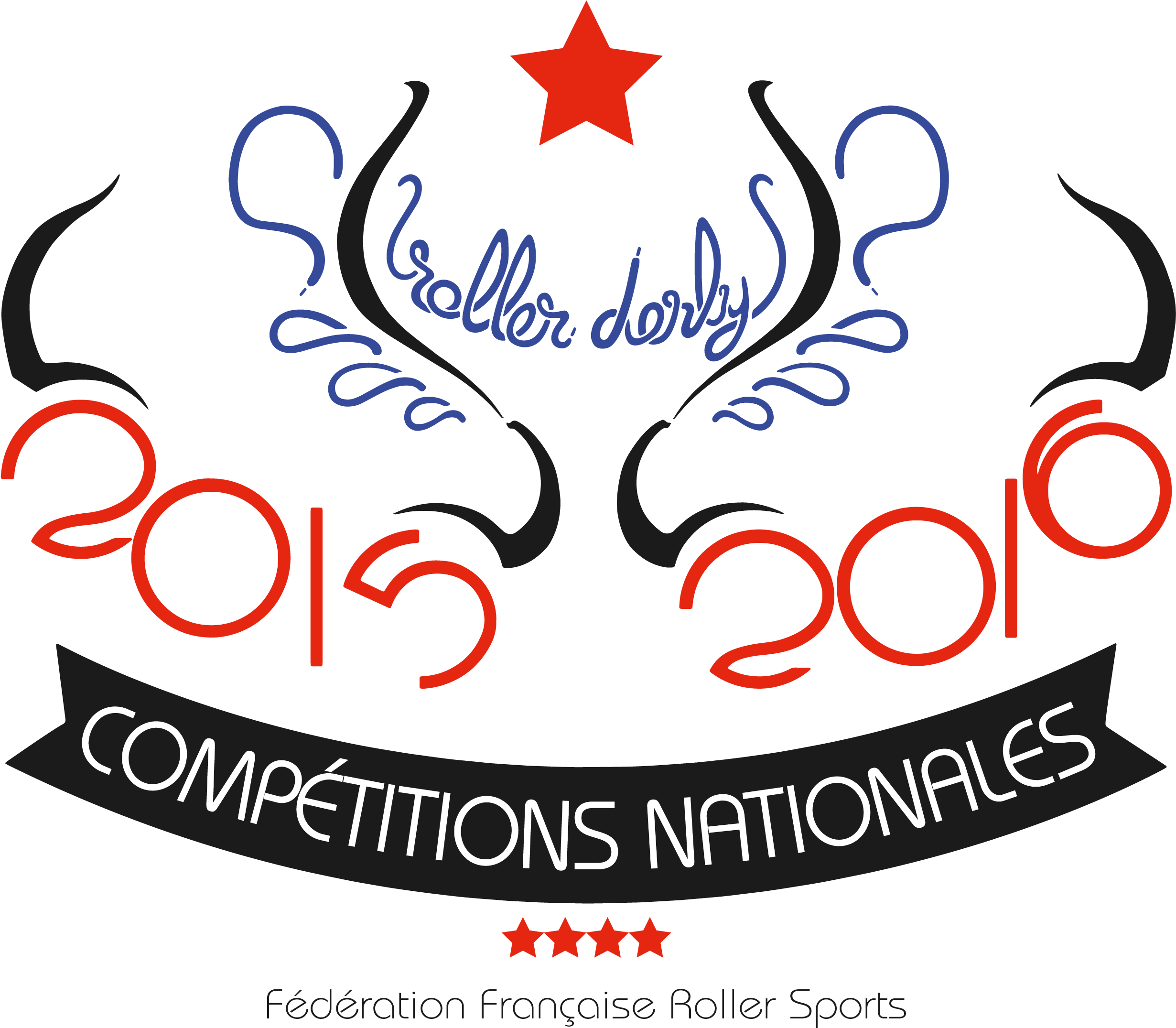 Logo Championnat De France 2015-2016 De Roller Derby (2480x2480), Png Download