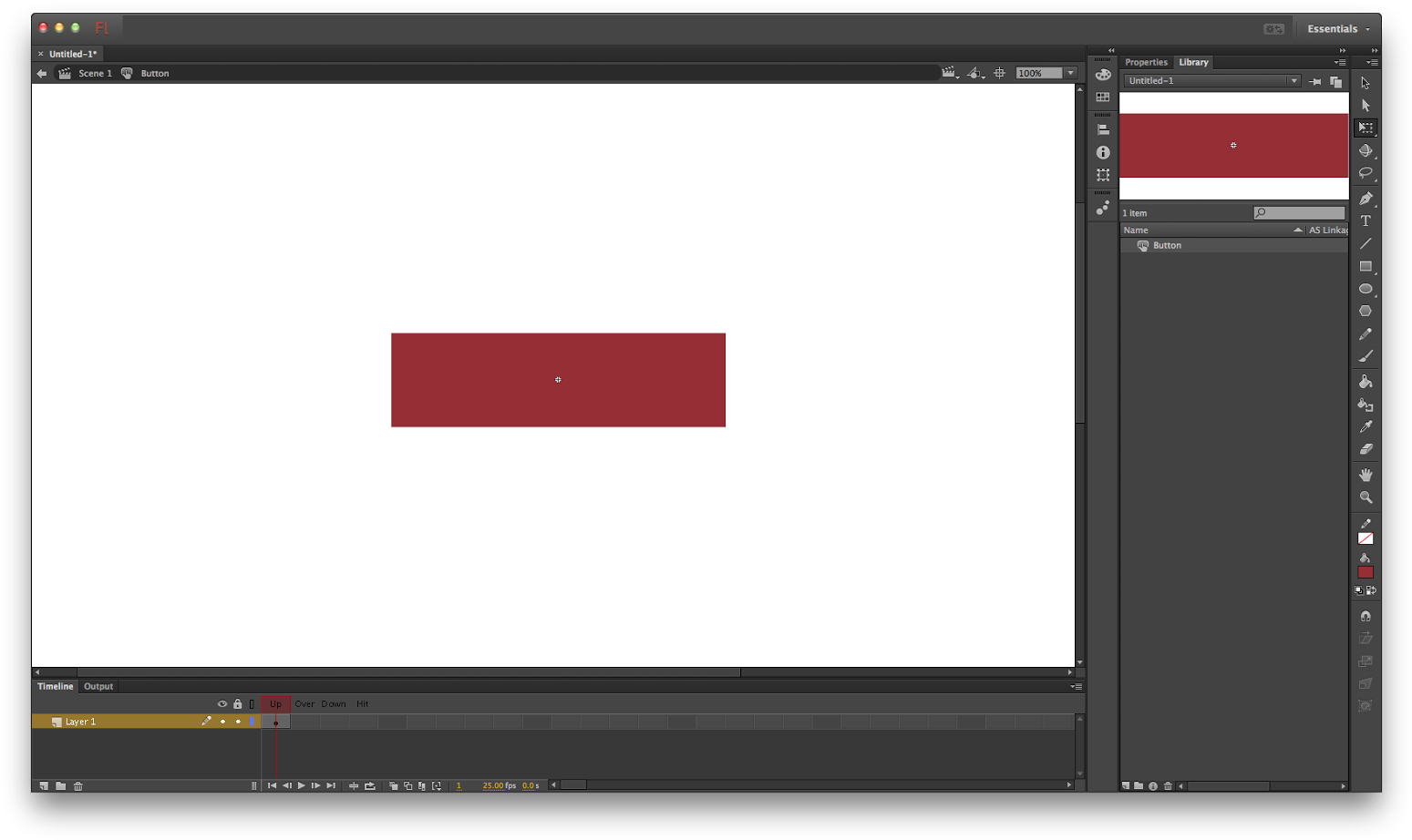 Simple Button (1600x969), Png Download