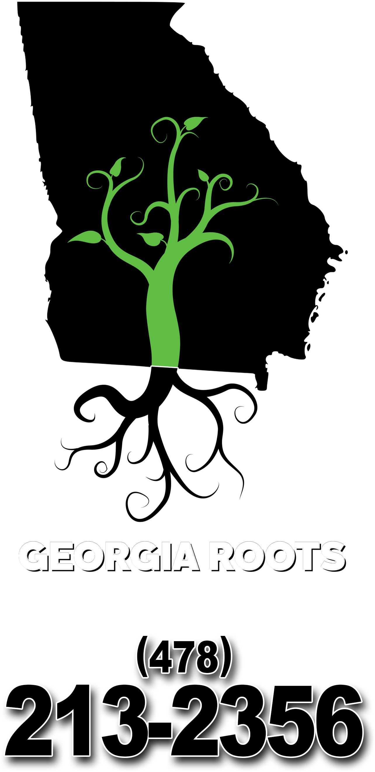 Logo Georgia Roots Landscaping (1343x2788), Png Download