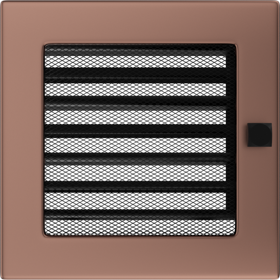 Galvanized Brass Grille With Blinds (960x960), Png Download