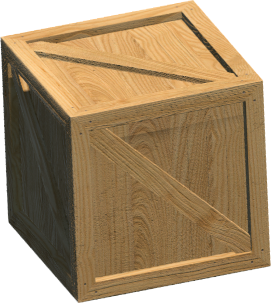 Crate - Png (542x604), Png Download