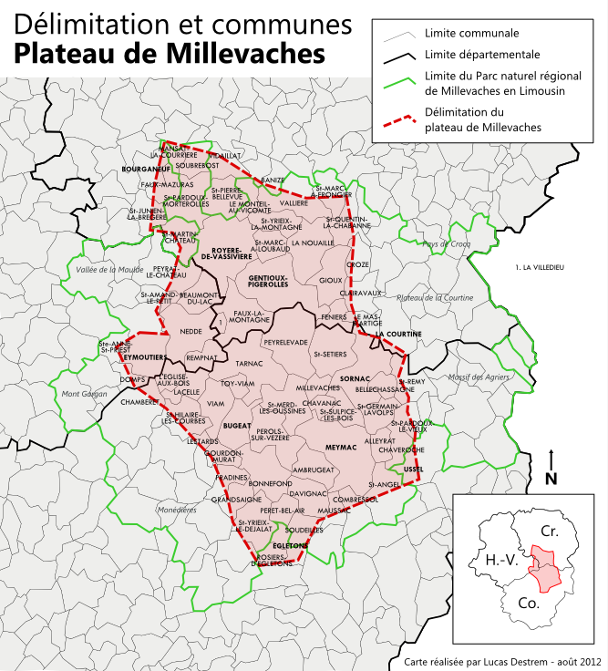 Communes Du Plateau De Millevaches (667x736), Png Download