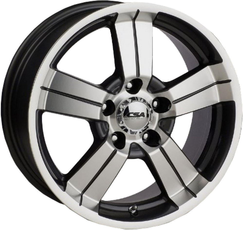 Csa Edge Gun Metal Machined Face Rims Png Gun Metal (1012x1200), Png Download