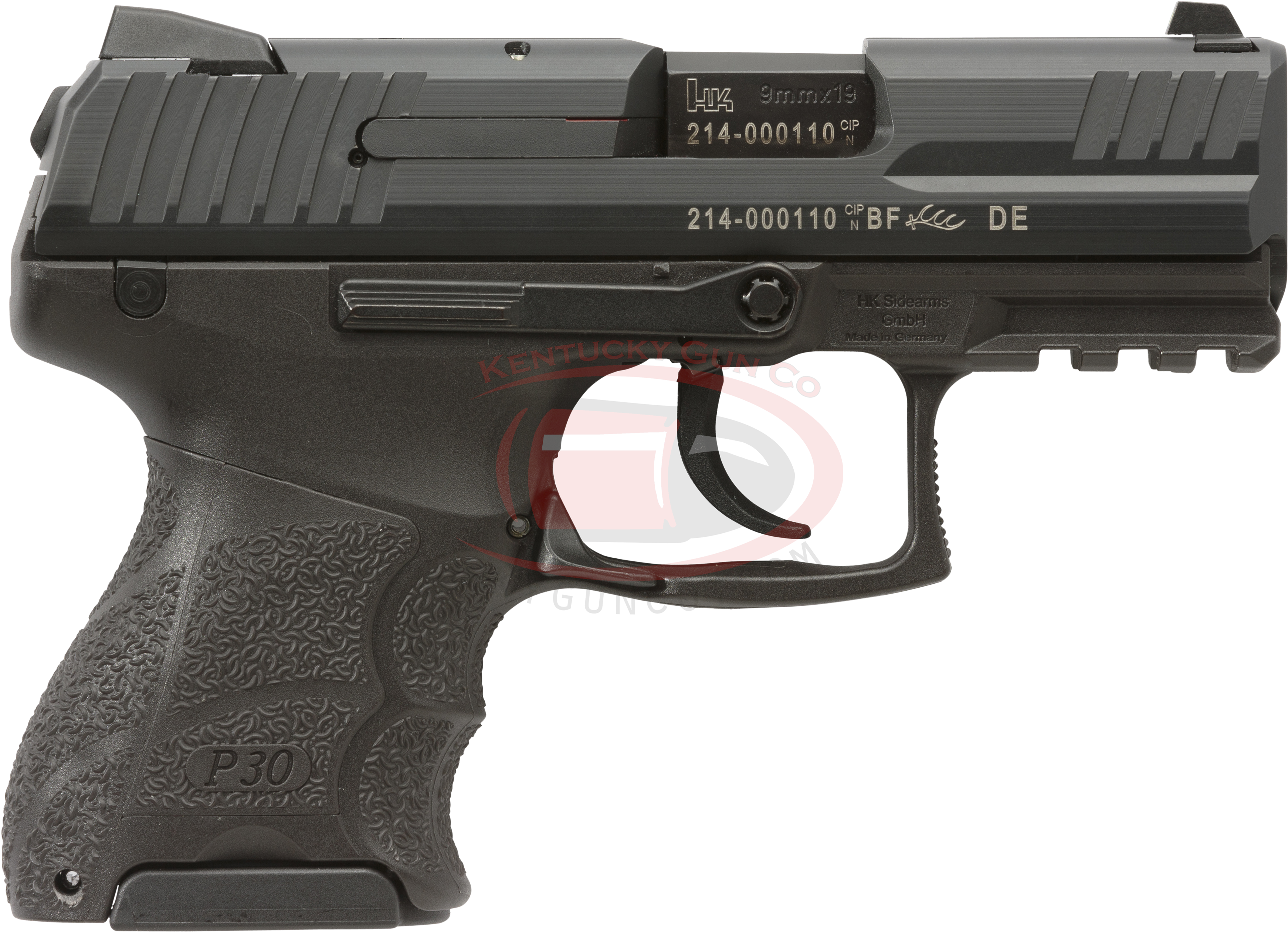 9mm Pistol Png (3572x2575), Png Download
