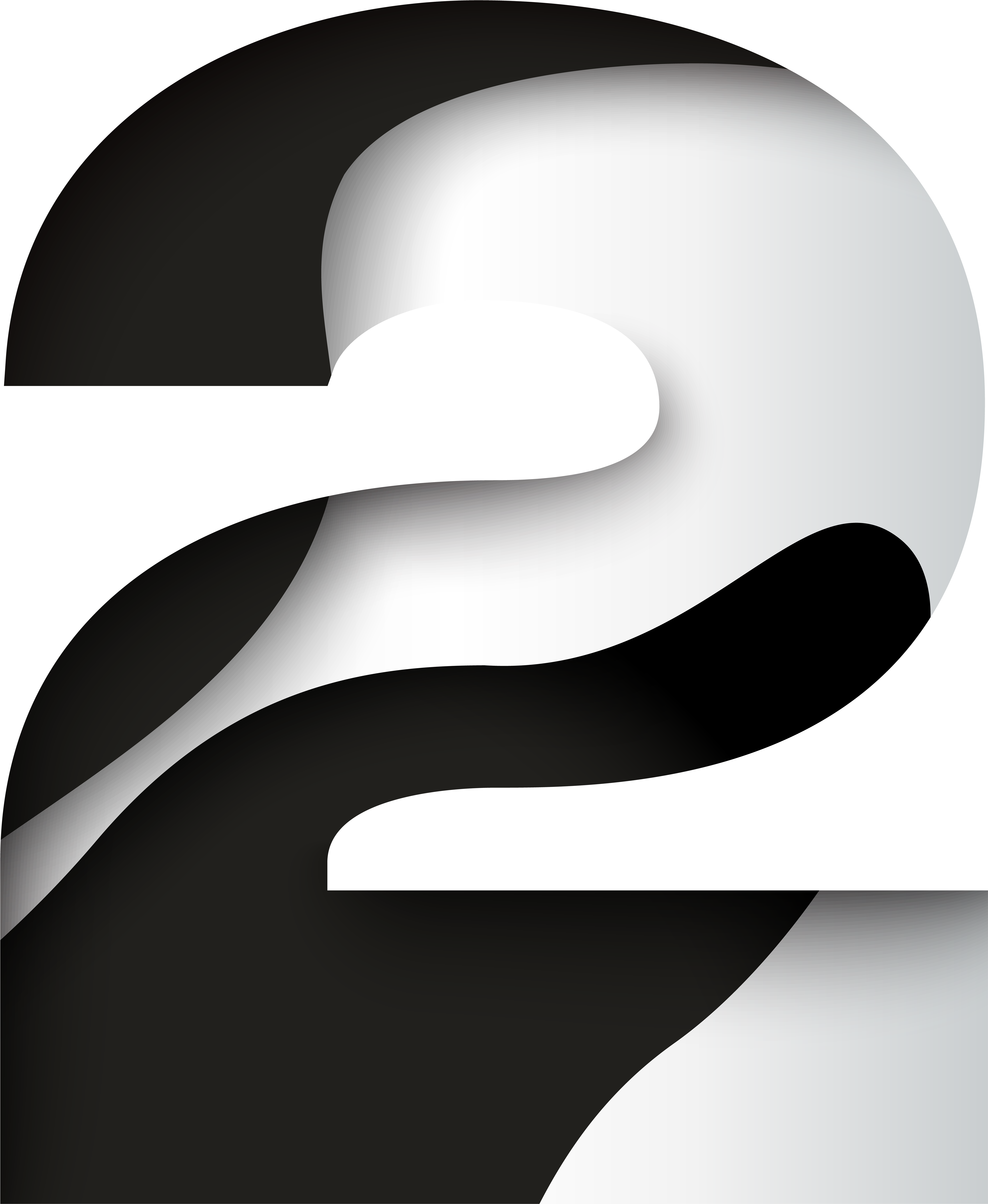 Number Two Png (6568x8000), Png Download
