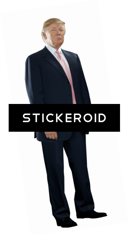 Standing Trump (417x765), Png Download