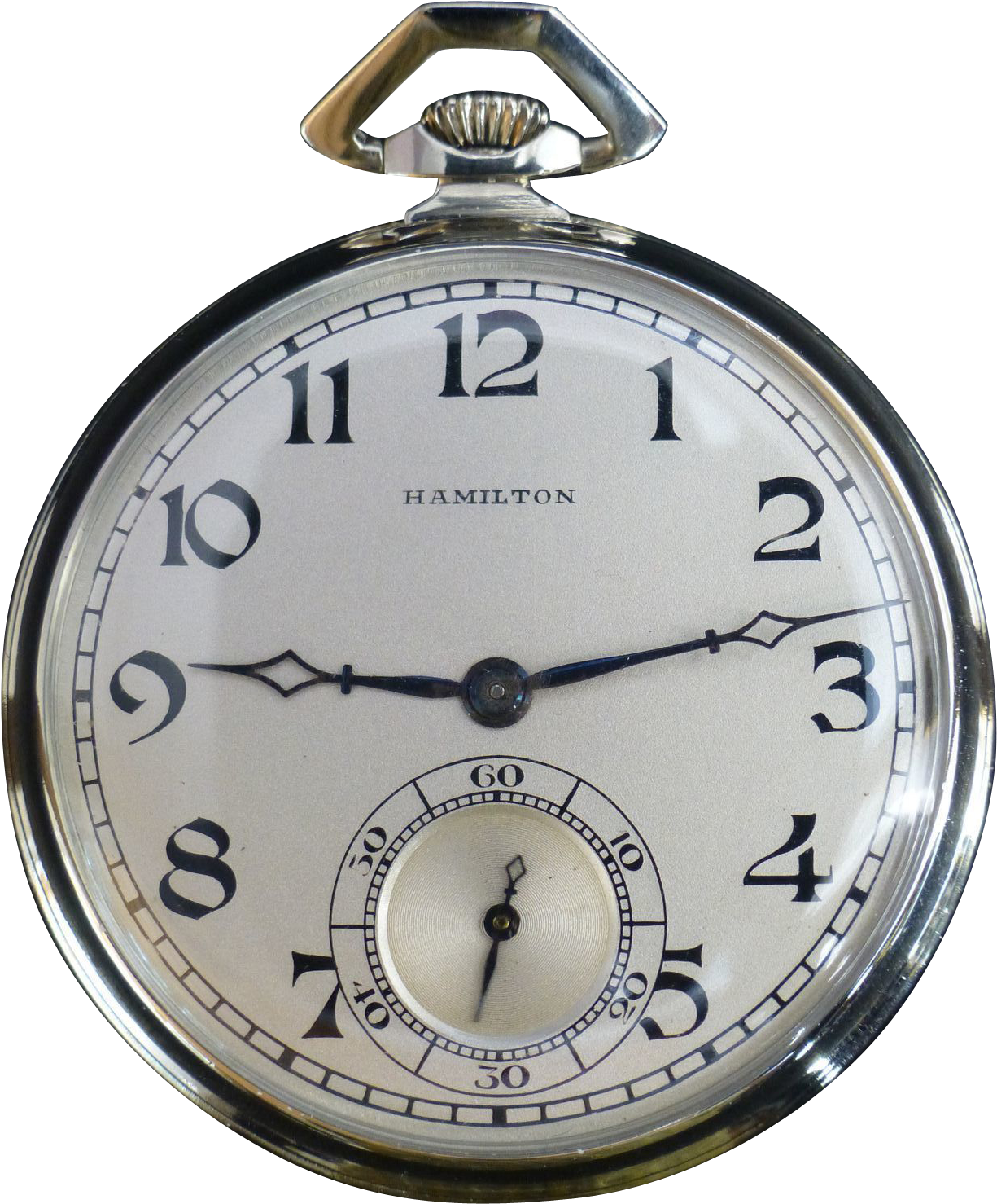 1937 Hamilton, 24k Solid White Gold, Pocket Watch, (1477x1477), Png Download