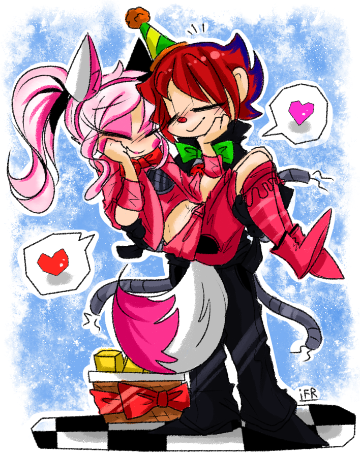 Foxy X Ennard (708x900), Png Download