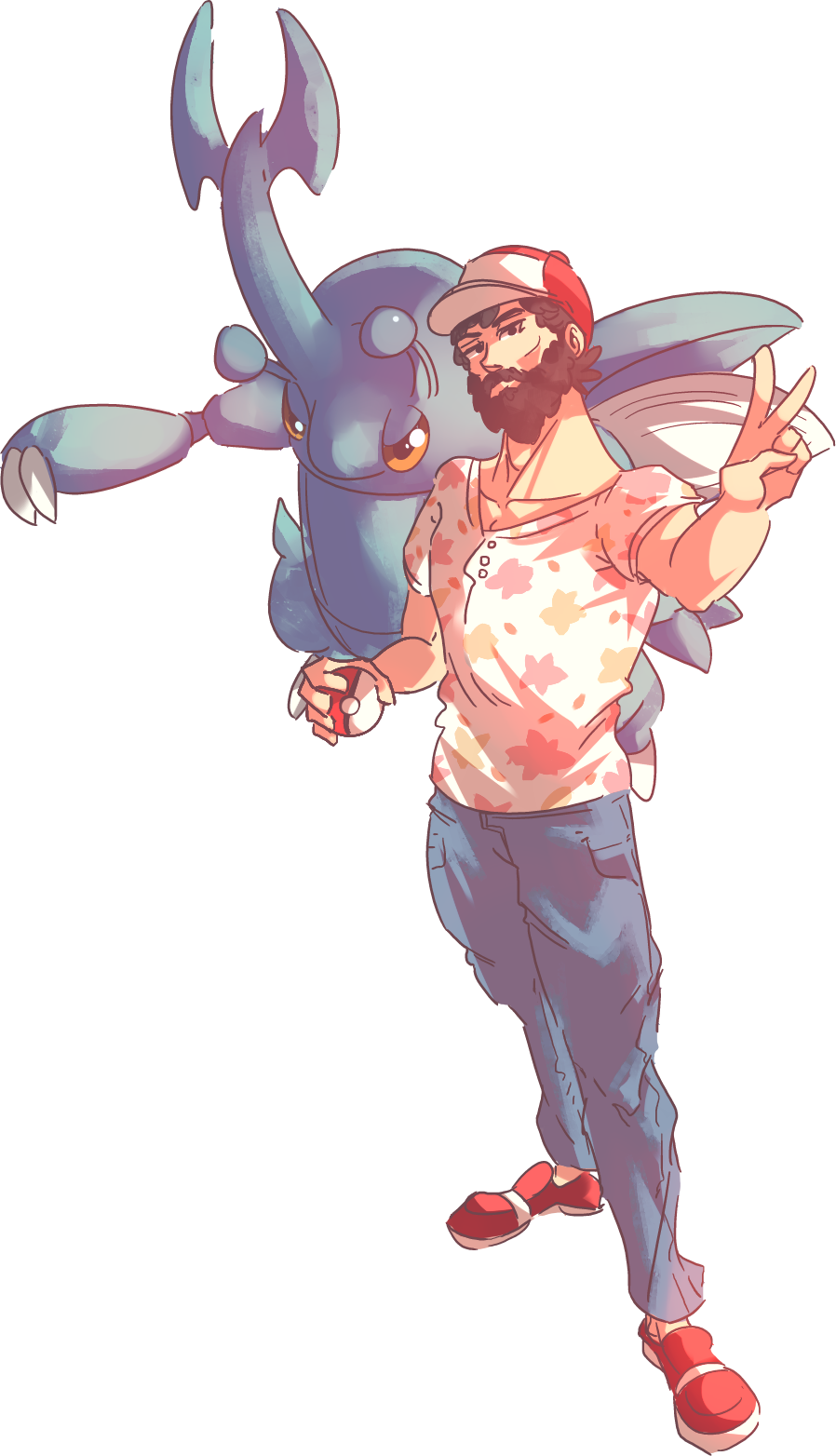 Trainer ヘラクロス Heracross Commission (898x1564), Png Download