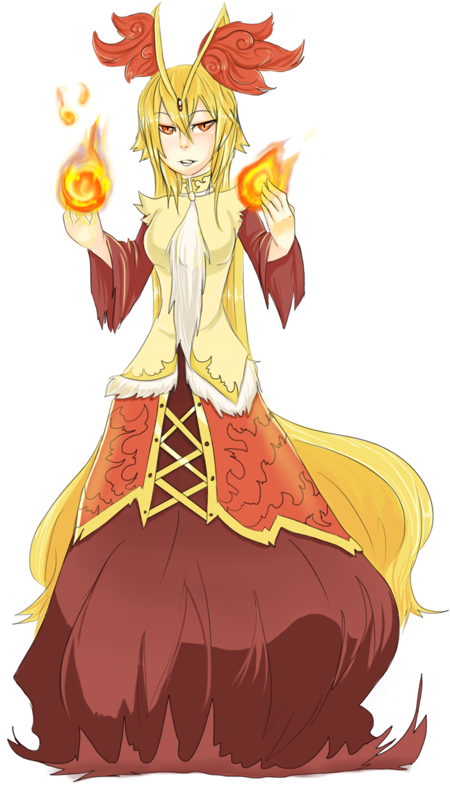 Delphox Gijinka By Yukiranine (685x1167), Png Download