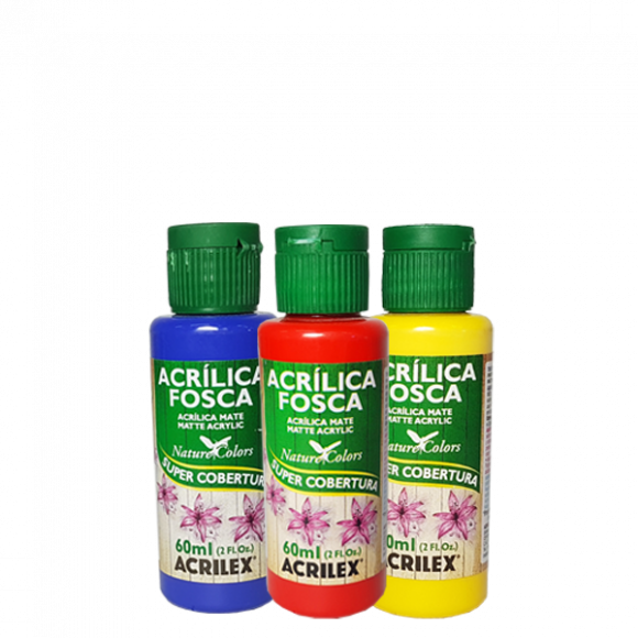 Kit Tintas Acrílicas Cores Primarias (580x580), Png Download