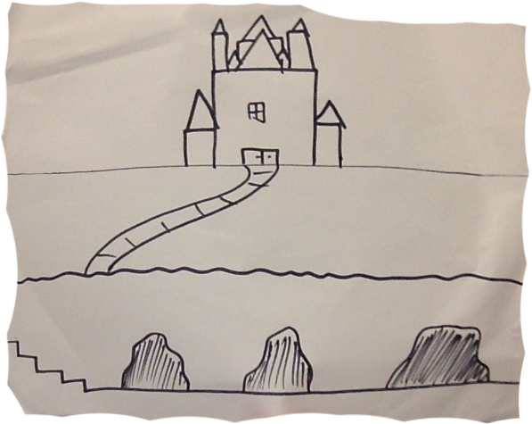 Jane's Backyard - Sketch (1080x720), Png Download