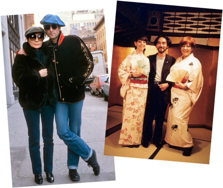 Left, John Lennon, In A Kansai Yamamoto Jacket, With - Yamamoto Jacket John Lennon (900x717), Png Download