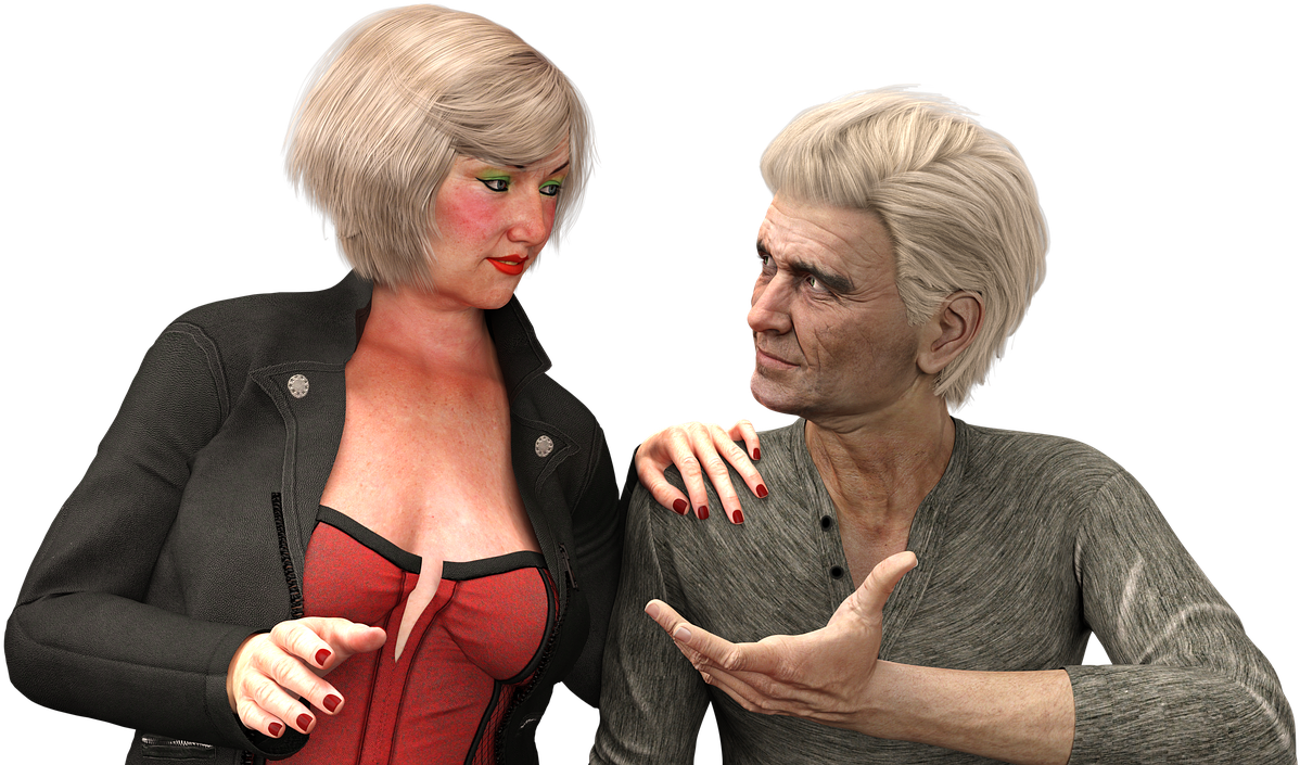 Grandparents Elderly Old Age - Girl (1280x720), Png Download