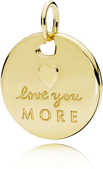 Charm Pendente Shine "love You More" - Locket (1000x1000), Png Download