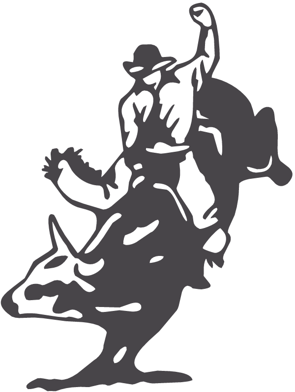 Bull Rider Decal - Bull Riding Cowboy Up (600x798), Png Download