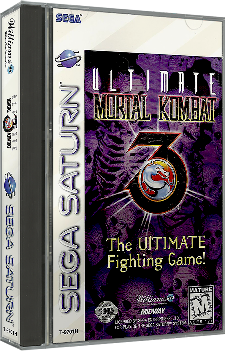 Sega Saturn Usa 3d Box Pack - Sega Saturn 3d Box Template (787x1208), Png Download