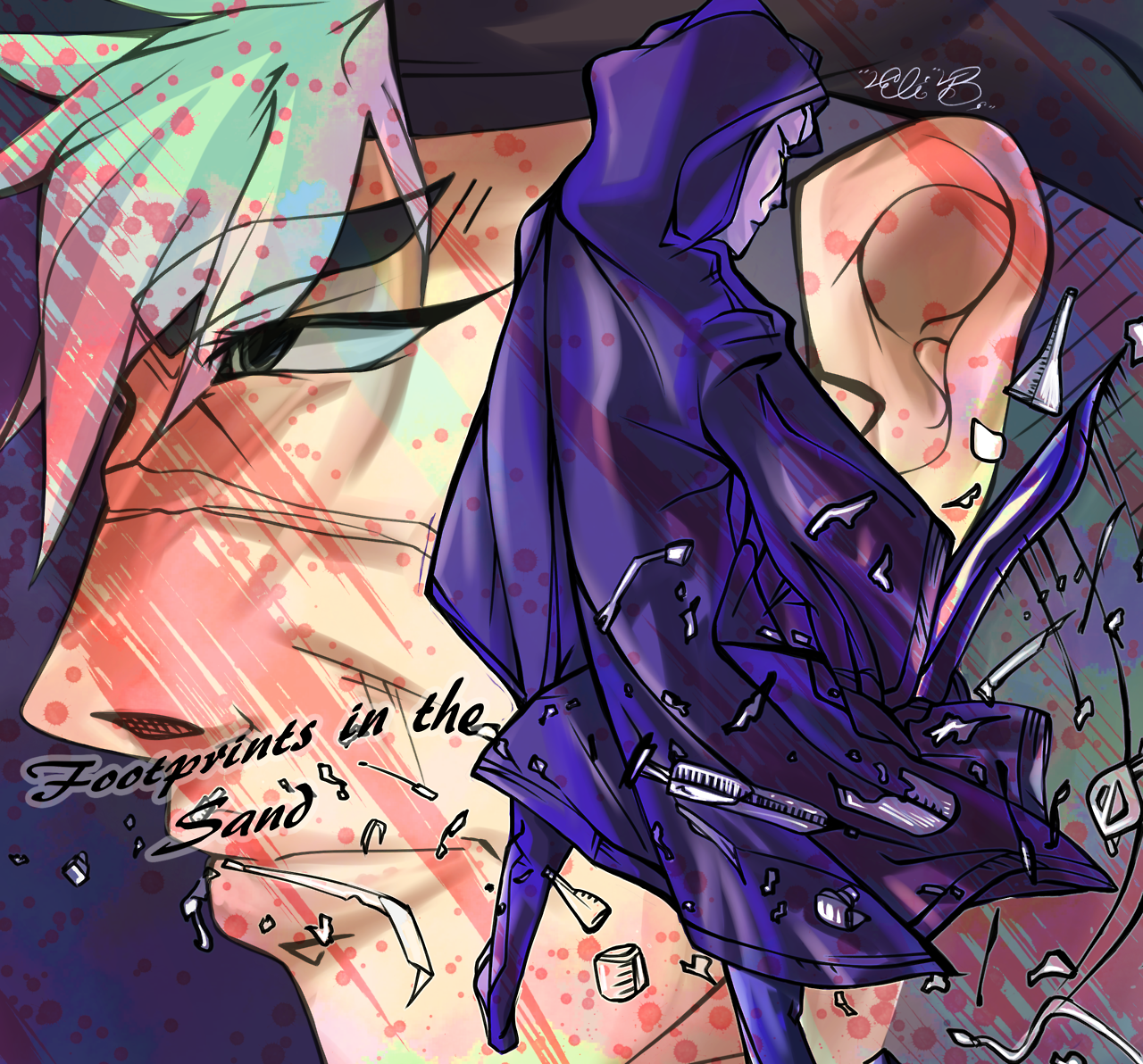 His Hands Were Bloody - Illustration (1280x1192), Png Download