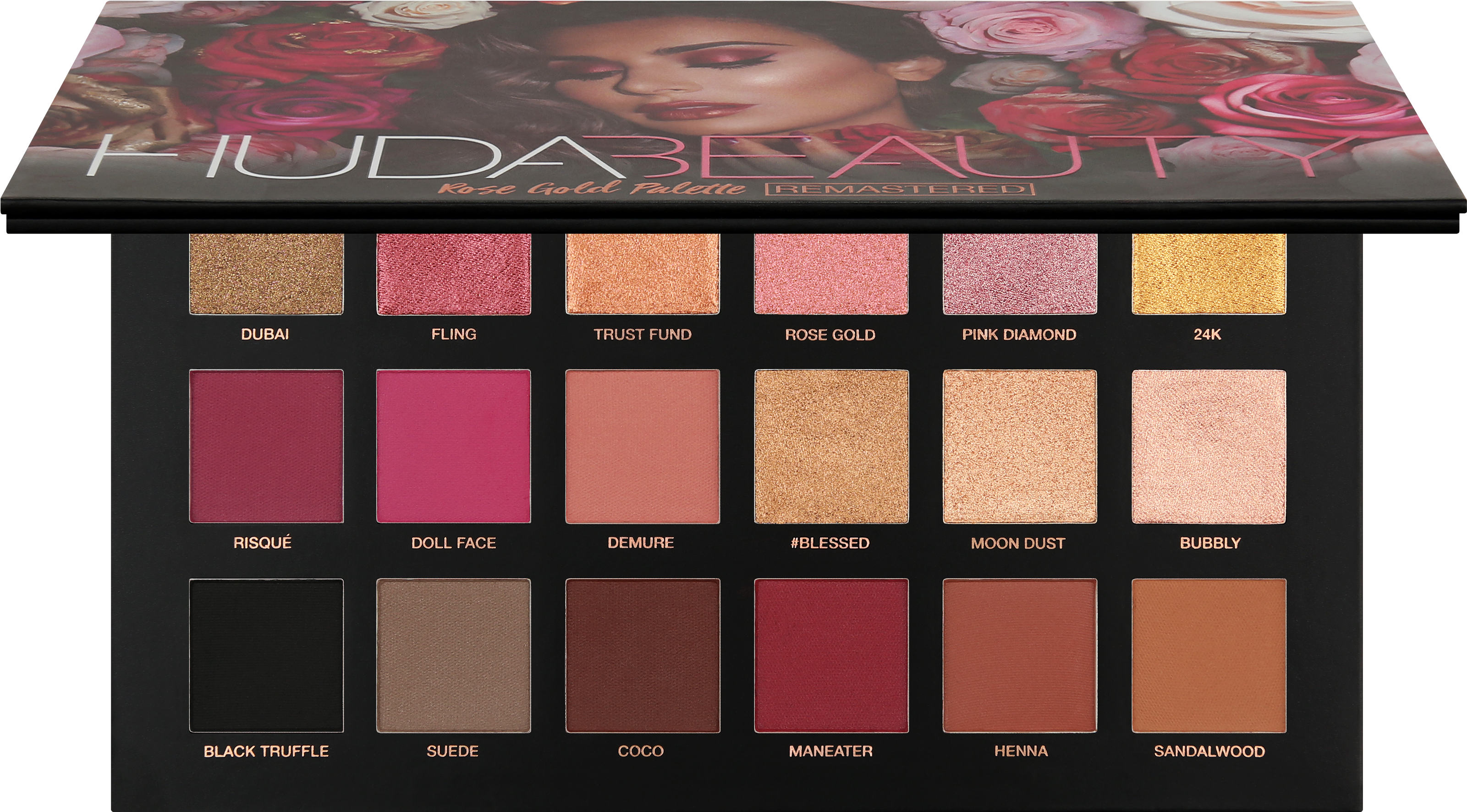 Download Hd Huda Beauty Rose Gold Remastered Palette Aed263 Huda Beauty Nude Palette Transparent Png Image Nicepng Com