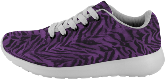 Matsu Royal Purple Bengal Tiger Striped Unisex Running - Sneakers (600x600), Png Download