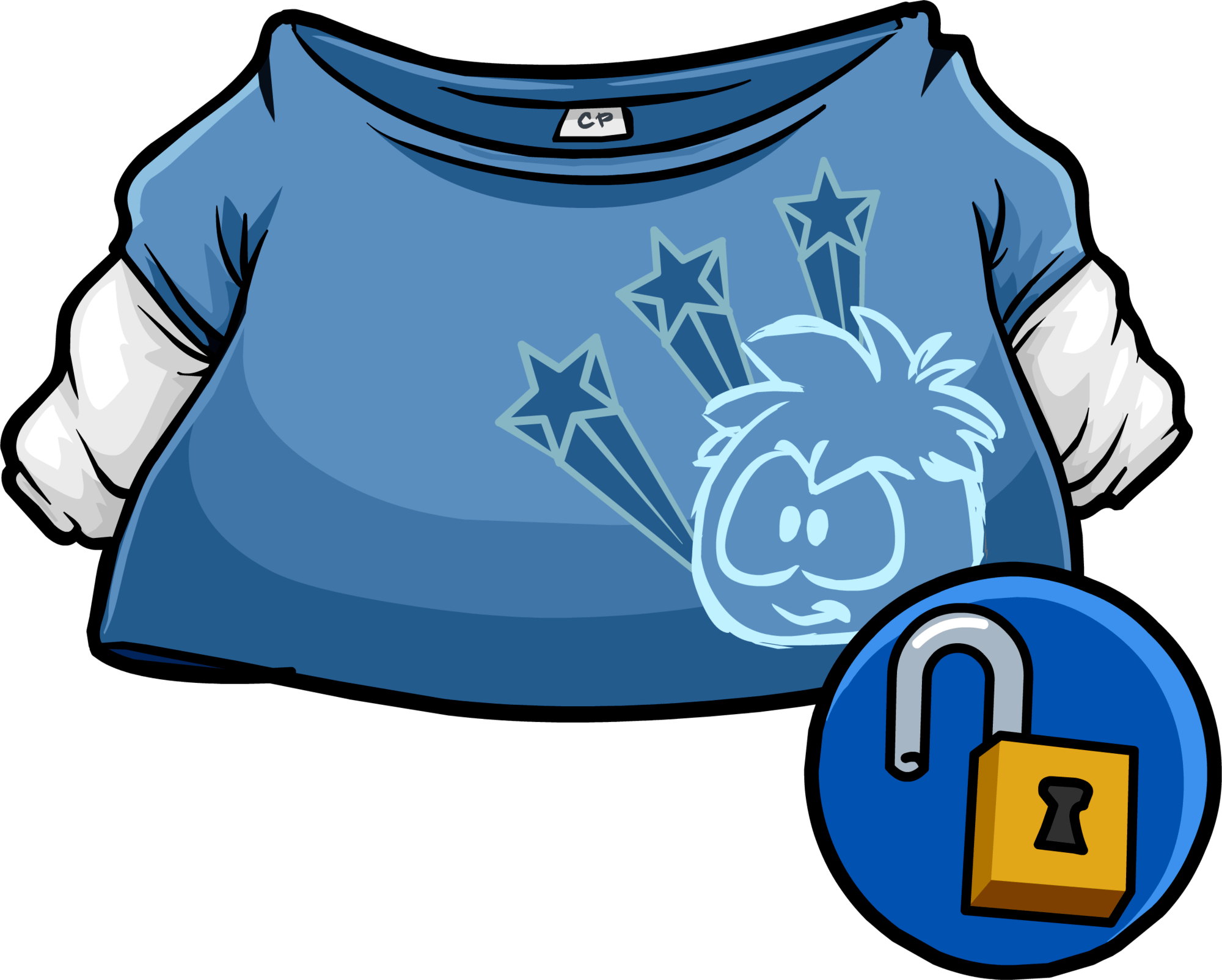 Puffle Skate Shirt Clothing Icon Id - Club Penguin (2000x1603), Png Download