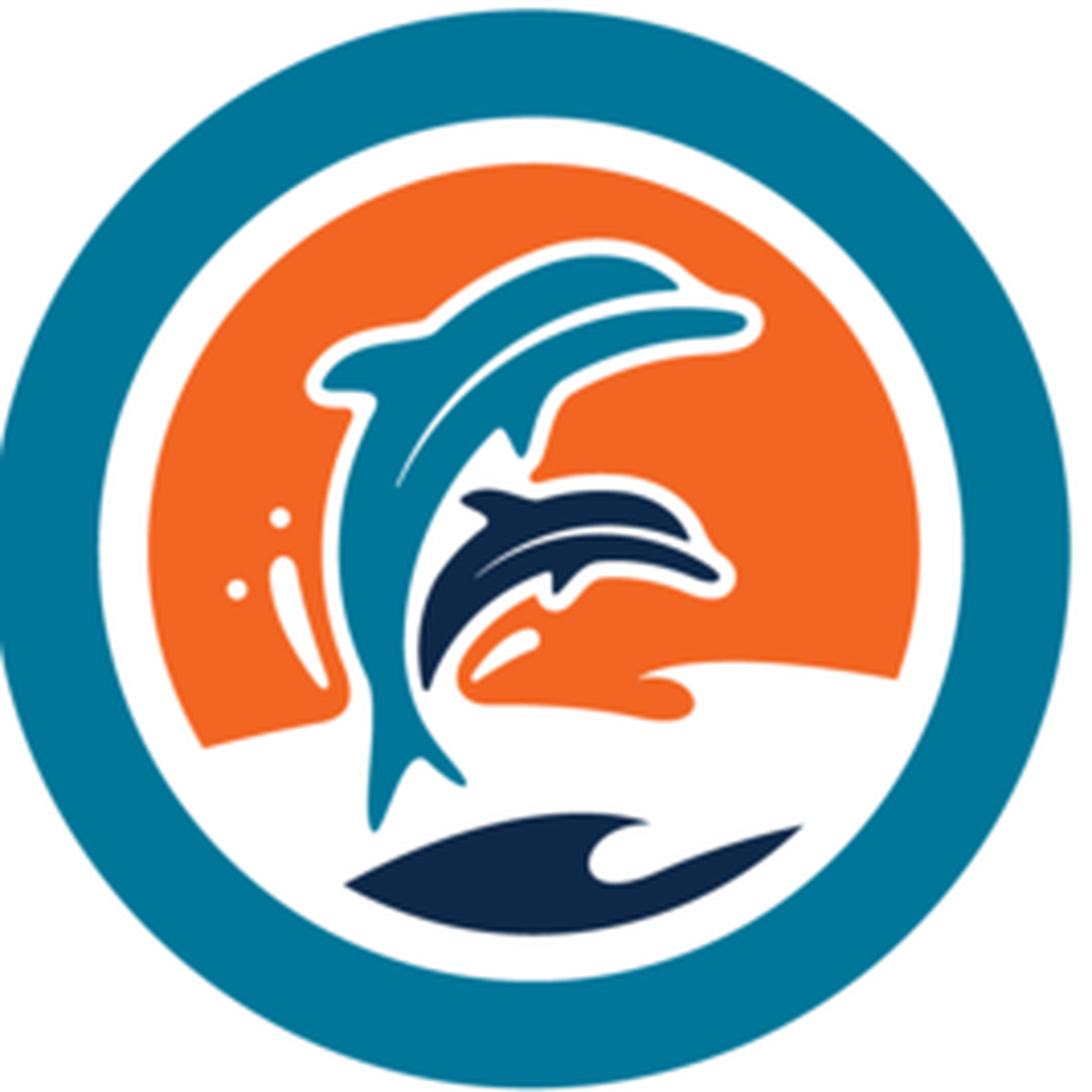 New York Giants Clipart Miami Dolphins - Miami Dolphins (1400x1400), Png Download