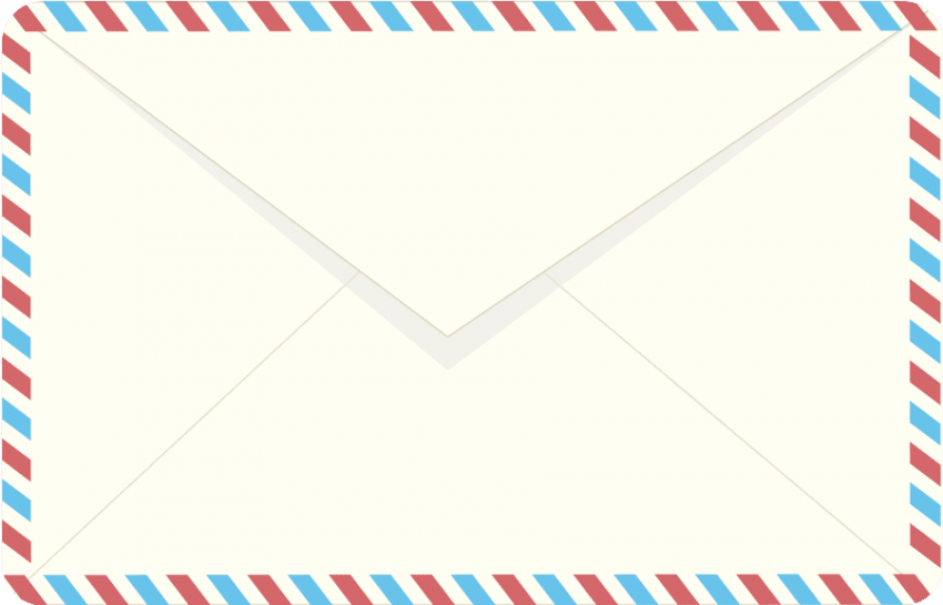 Free Png Download Air Mail Envelope Png Images Background - Envelope (850x545), Png Download