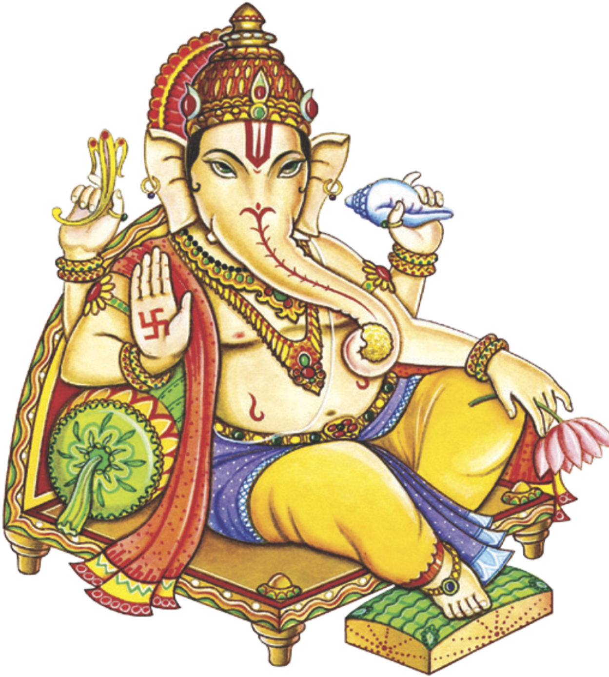 Ganesh God Png - Shri Ganeshay Namah Hindi (1276x1468), Png Download