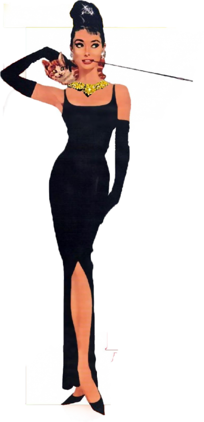 Audrey Hepburn Png By Paradis - Audrey Hepburn Dress In Breakfast At Tiffany's (400x829), Png Download