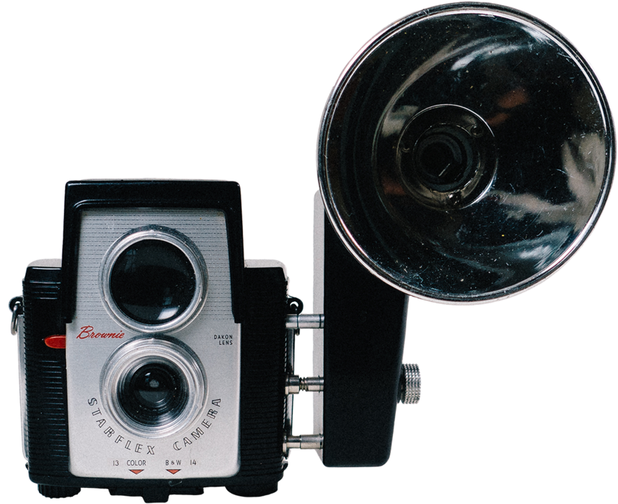 Kodak Brownie Starflex Tlr Film Camera - Camera Lens (1000x1000), Png Download