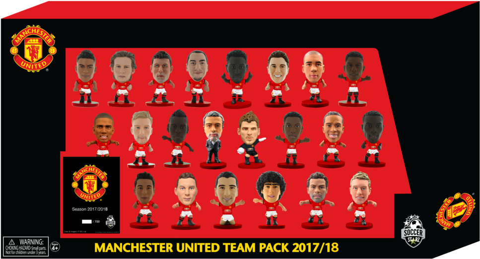 Man Utd Team Pack - Man United Team 2017 18 (1024x586), Png Download