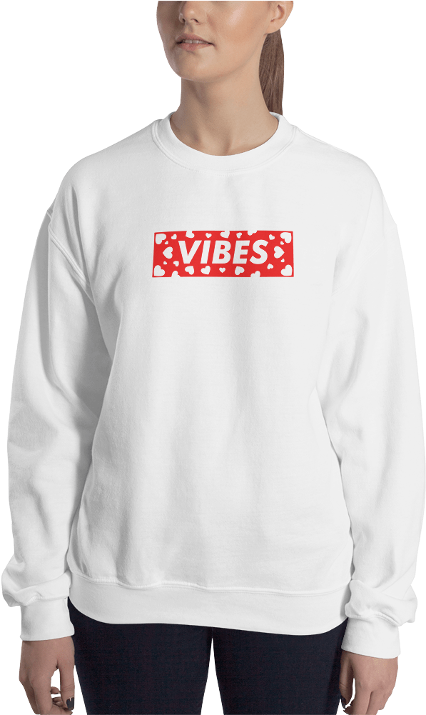 Load Image Into Gallery Viewer, New Arrival Love Vibes - Sweater (1000x1000), Png Download
