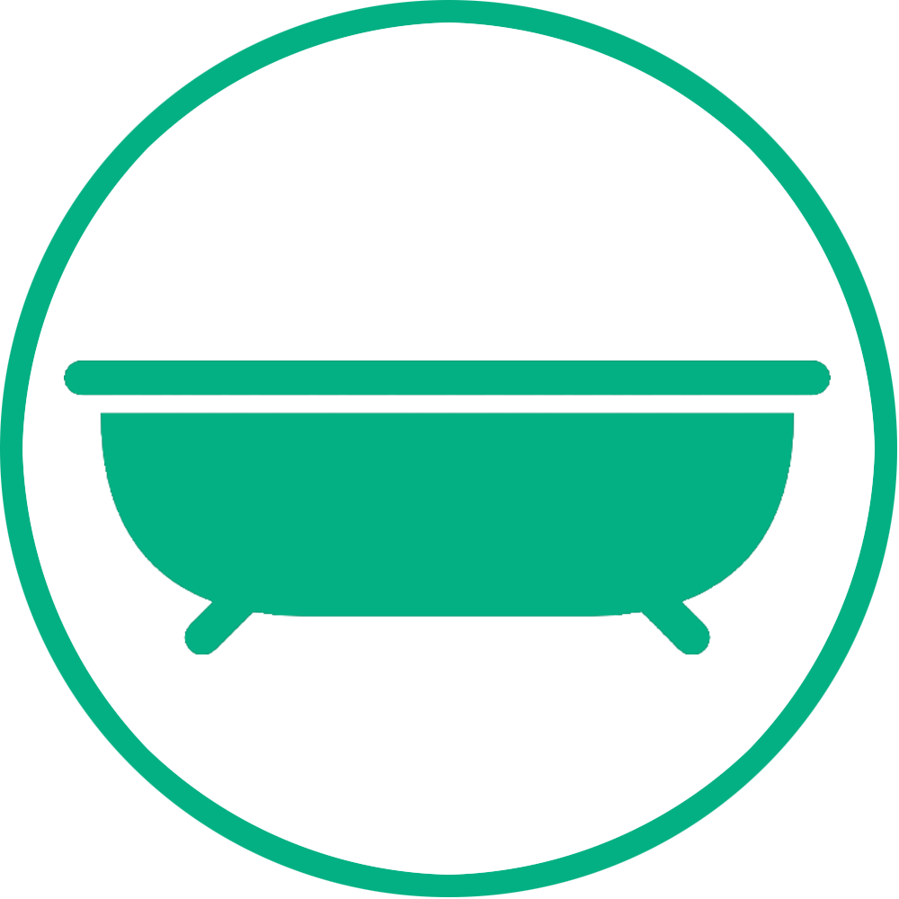 Bathtub Or Jacuzzi - Circle (1000x1000), Png Download