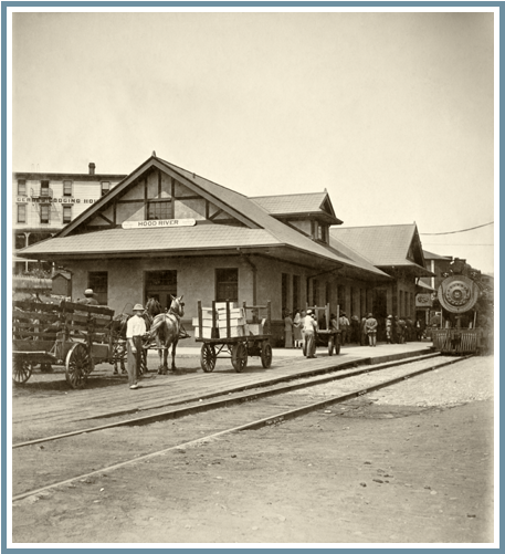 Hood River, Oregon - Hood River Oregon 1900 (700x500), Png Download