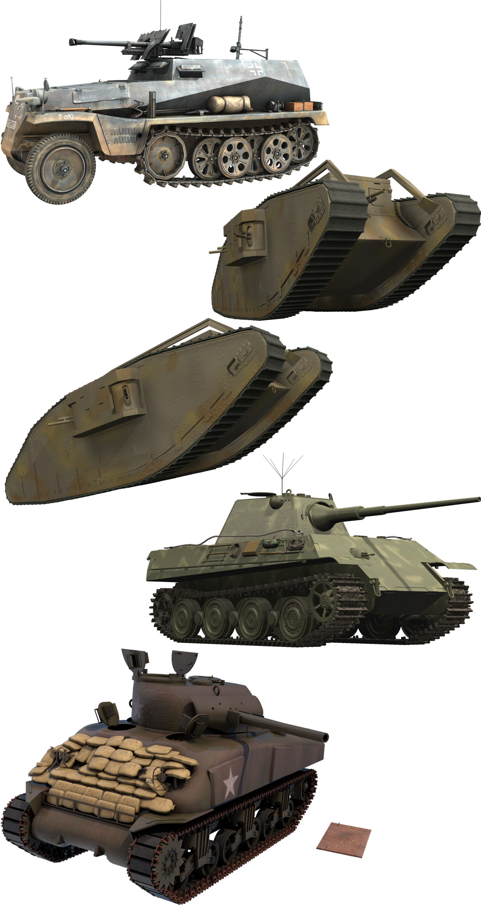 Tanks Png - Tank Pack Png (1600x2963), Png Download