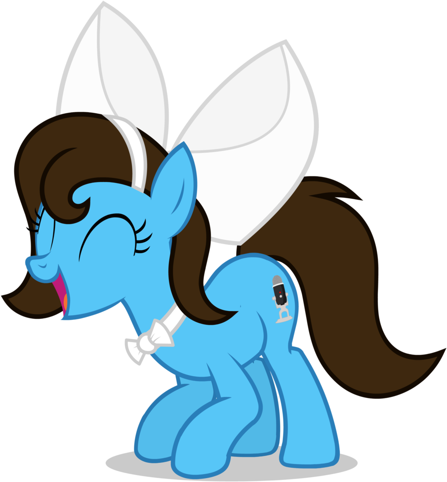 Artist Egstudios Blue Fur Bow Cutie - Cartoon (1024x1024), Png Download